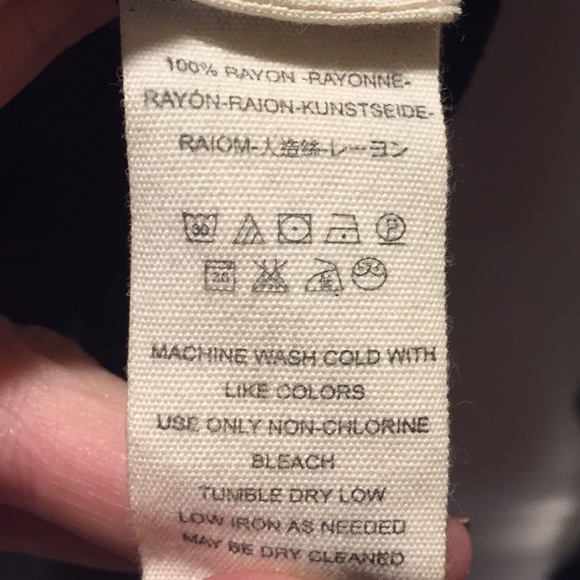 Free People rayon gauze black blouse - Picture 5 of 5